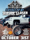 UPCOMING | DIESELS OF NY SEASON CLOSER | OCTOBER 31st